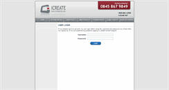 Desktop Screenshot of cp.icreate3d.com
